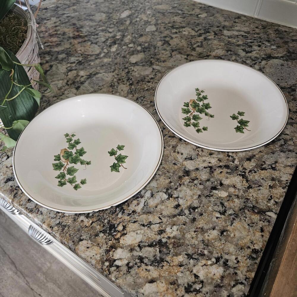 Paden City Greenbriar Ivy Soup Bowls Set Of 2